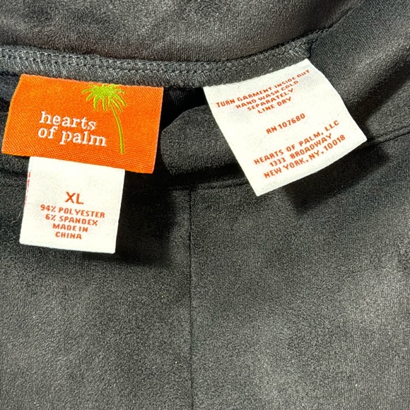 NWT Hearts‎ of Palm Black Pull-On Faux Suede Pants in Size XL - Picture 11 of 11